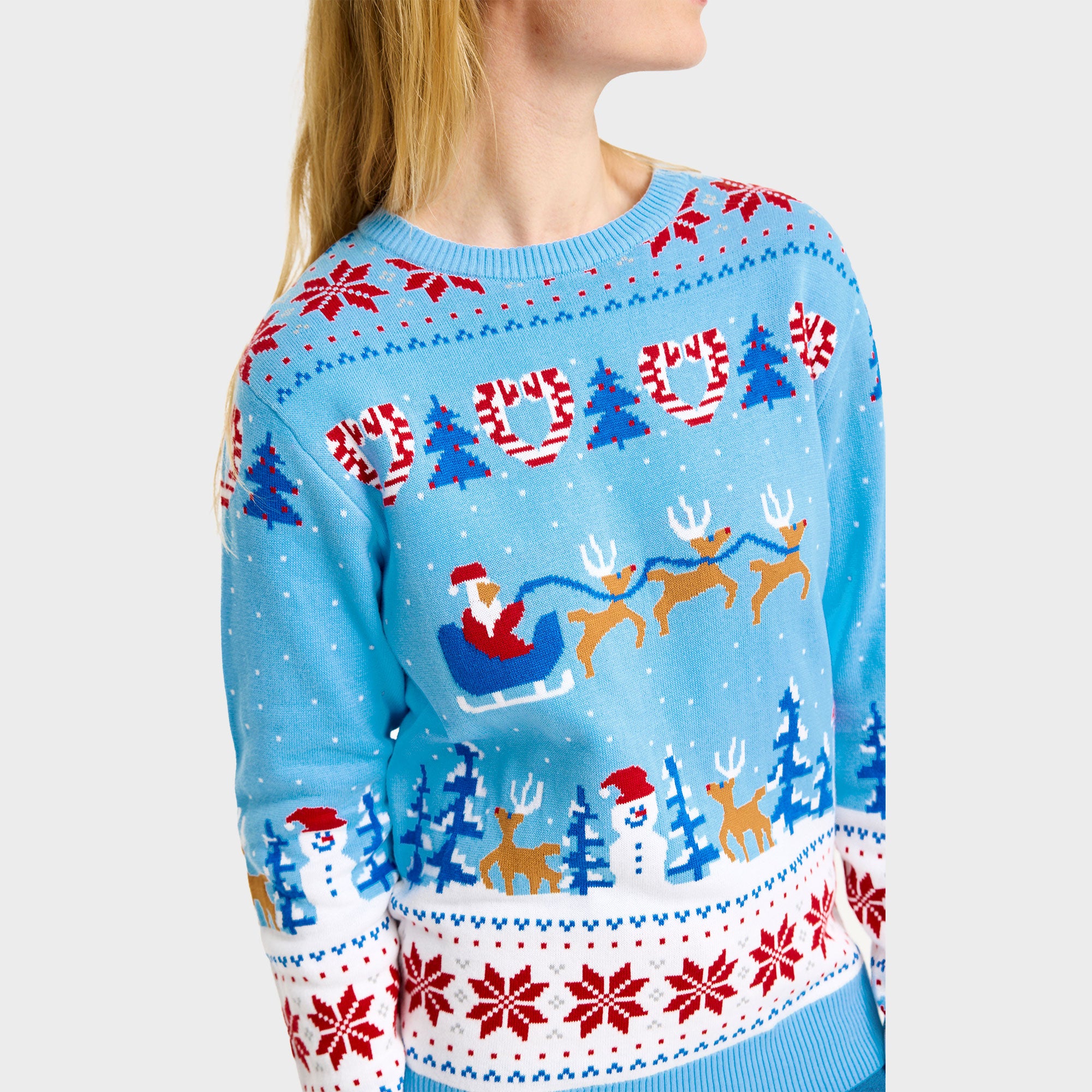 Christmas wonderland julesweater - Dame.
